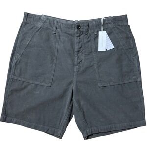 Outerknown Mens Corduroy Utility Shorts Charcoal Grey 36 1710037